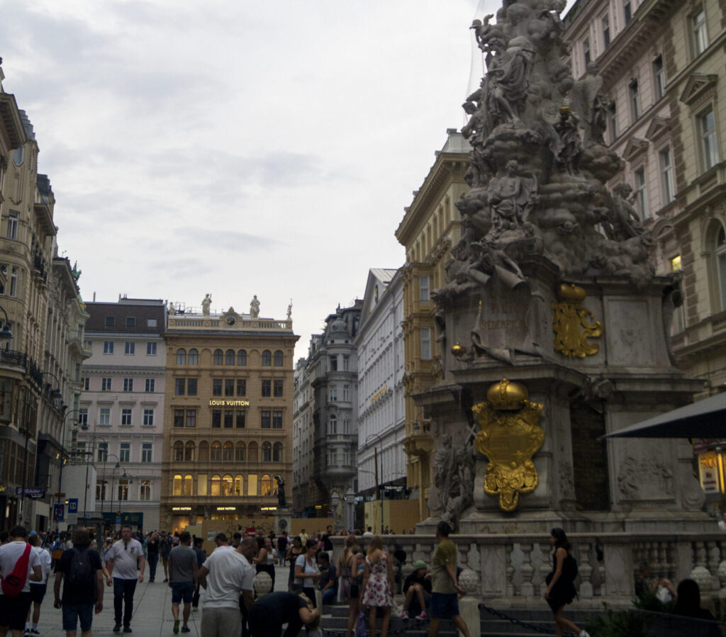 CALLE GRABEN Y COLUMNA DE LA PESTE EN VIENA