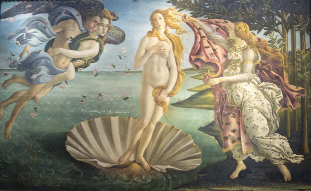 EL NACIEMIENTO DE VENUS DE BOTTICELLI EN GALERIA DE LOS UFFIZI EN FLORENCIA