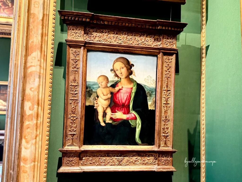 Virgen con el Niño de Perugino en la Galería Borghese en Roma