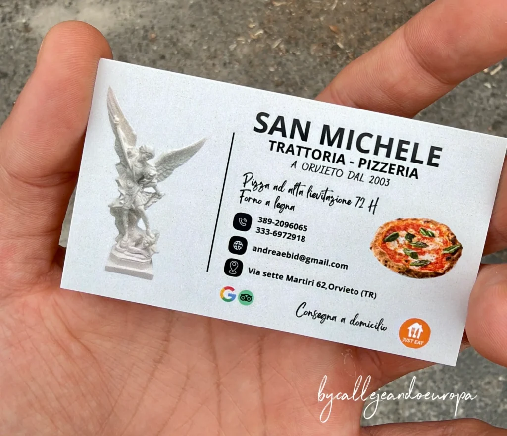 Trattoria Pizzeria San Michele restaurante recomendado en Orvieto